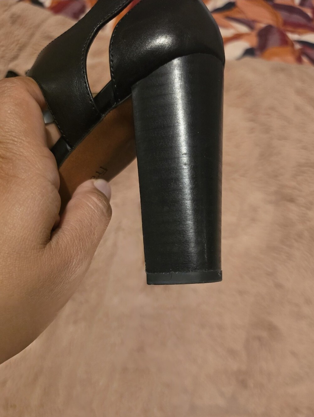 Franco Sarto-Myriad Black T-Zip Block Heel Sandal - Picture 16 of 16